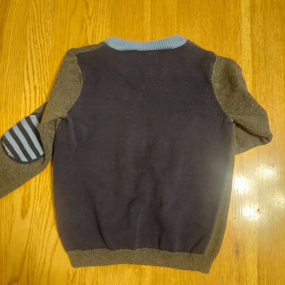 Bowen And Wright Boys Gray and Blue Sweater Size 4t - Picture 4 of 5